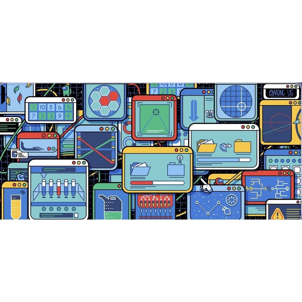 Among Us Task‎ Management Desk Mat 35x16in Fangamer